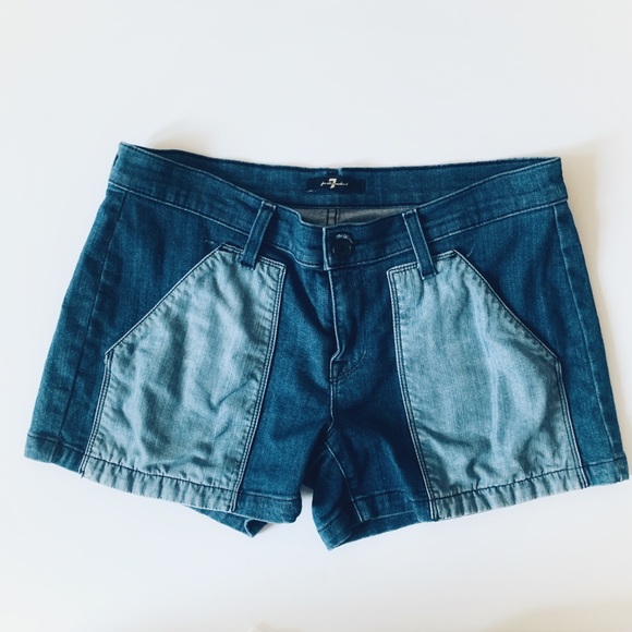 7 For All Mankind Pants - 7 FOR ALL MANKIND Denim Shorts